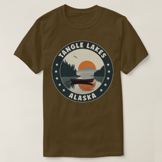 タングルレイクスアラスカサンセットTシャツ Tシャツ (デザイン正面)