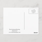 タングレイハウンドランニングーのドッグアートポストカード ポストカード (裏面)