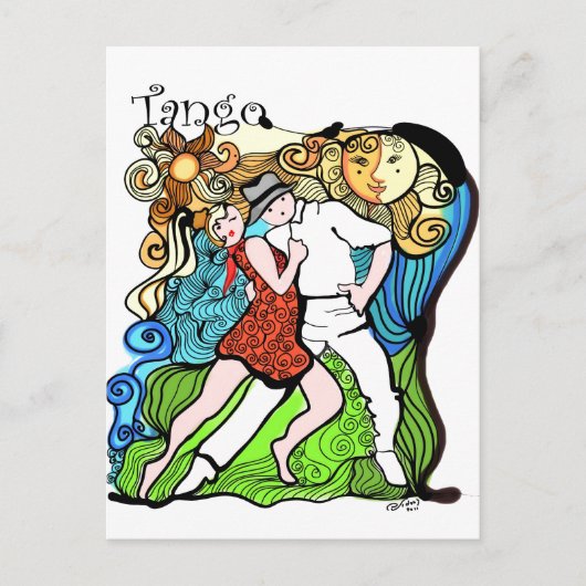 タンゲトリオスとサンタンゴ ポストカード (正面)