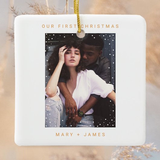 タンゲリンオレンジ |とメリー写結婚した真 セラミックオーナメント