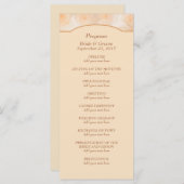 タンゲリンバラパーソナライズされた結婚式 プログラム (正面/裏面)