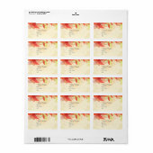 タンゲリン抽象芸術フローラ ラベル (フルシート)