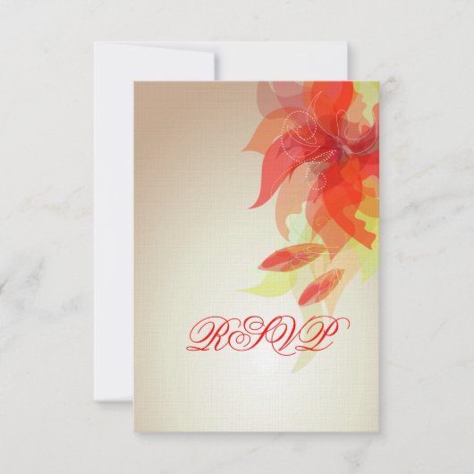 タンゲリン抽象芸術フローラ 出欠カード (正面)