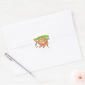 タンゲリン、イチゴ、ライム ラウンドシール (封筒)