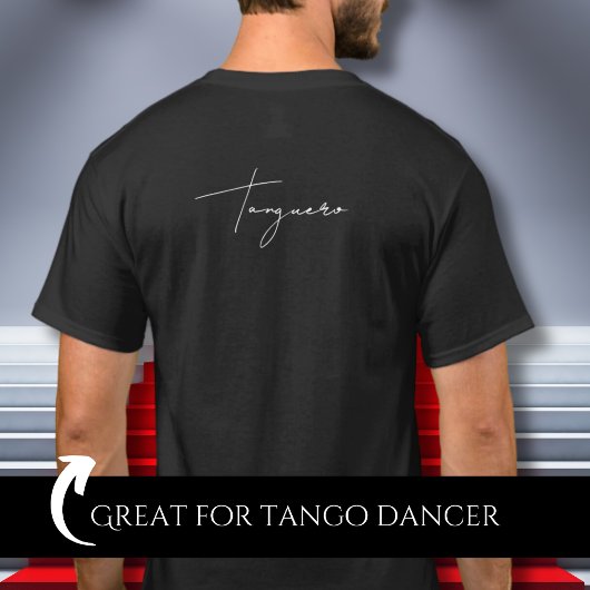 タンゲーロ ブラック アルゼンチンタンゴダンサー ギフト Tシャツ