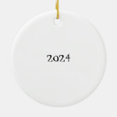 タンコッカースパニエル犬メモリアルペットデザイン セラミックオーナメント (裏面)