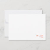 タンコンテンポラリーゲリンブライダルシャワーありがとう サンキューカード (裏面)