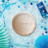 タンコーラル&クリームグラマーパーティー誕生日プレート ペーパープレート (パーティー)