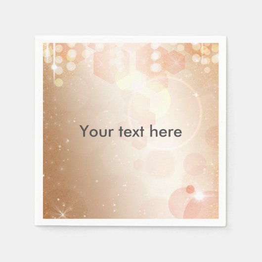 タンコーラル&クリームグラモールライツナプキンス スタンダードカクテルナプキン (正面)