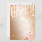 タンコーラル&クリームグラモールライツパーティの招待状 招待状 (裏面)