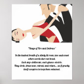 タンゴのカップルが恋と情熱で踊る ポスター (正面)