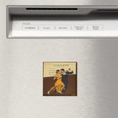 タンゴのダンサーの磁石のダンスのギフト マグネット (インサイチュ (食洗機))