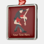 タンゴのダンサー(カスタマイズ) メタルオーナメント (左)
