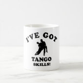 タンゴのダンスのデザイン コーヒーマグカップ (中央)