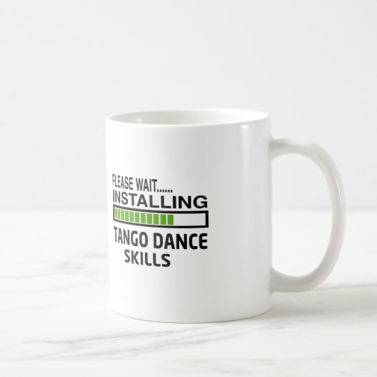 タンゴのダンスの技術を取付けること コーヒーマグカップ (右)