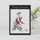 タンゴのレッスン招待状 招待状 (スタンド正面)