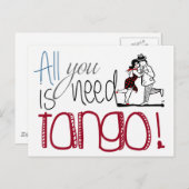 タンゴの名言プリント ポストカード (正面/裏面)