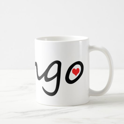 タンゴの恋人の元のデザイン! コーヒーマグカップ (右)