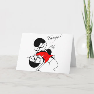 タンゴを踊るカップル カード