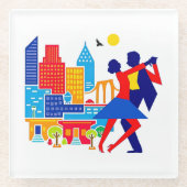 タンゴガラスコースター ガラスコースター (正面)