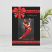 タンゴクリスマスニューイヤーダンスパーティの招待状 招待状 (スタンド正面)