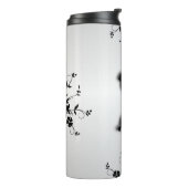 タンゴダンサーのシルエット1銀 タンブラー (回転左)