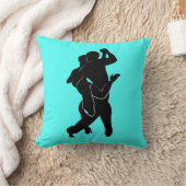 タンゴダンサーターコイズ装飾用クッション選択カラー クッション (ブランケット)