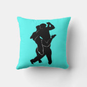 タンゴダンサーターコイズ装飾用クッション選択カラー クッション (裏面)