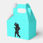 タンゴダンサー カップル ギフトボックス - お好きな色 - テキスト フェイバーボックス (正面サイド)