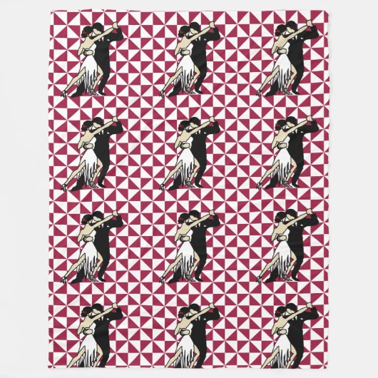 タンゴダンサー フリースブランケット (正面)