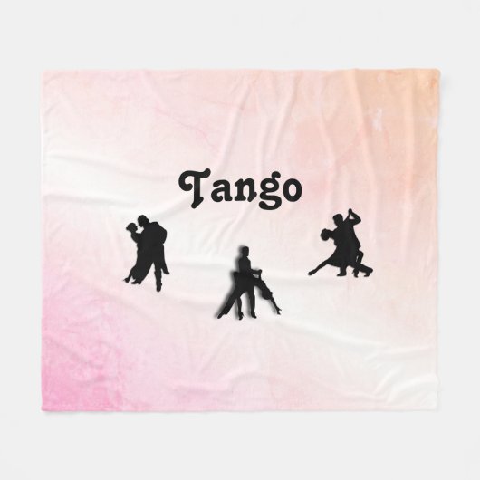 タンゴダンサー フリースブランケット (正面(横))