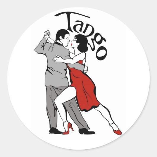 タンゴダンサー ラウンドシール (正面)