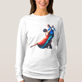 タンゴダンサー - 手描きペインティング Tシャツ