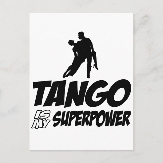 タンゴダンスのデザイン ポストカード (正面)