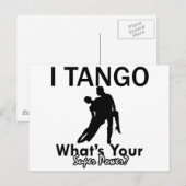 タンゴダンスデザイン ポストカード (正面/裏面)