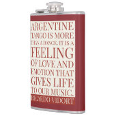 タンゴダンス与えライフへ私たちの音楽引用文 フラスク (左)