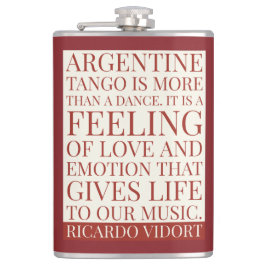 タンゴダンス与えライフへ私たちの音楽引用文 フラスク