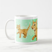 タンゴバニー猫のマグ コーヒーマグカップ (左)