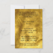 タンゴフラメンコラテンダンスゴールデンフォイル 招待状 (裏面)