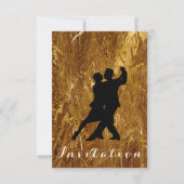 タンゴボールカーニバルダンスパーティー溶融金ゴールドグラム 招待状 (正面)