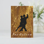 タンゴボールカーニバルダンスパーティー溶融金ゴールドグラム 招待状 (スタンド正面)