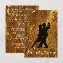 タンゴボールカーニバルダンスパーティー モルテンゴールド グラム 招待状