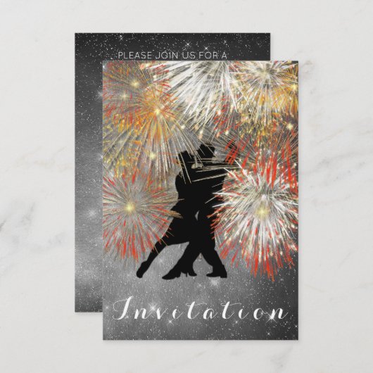 タンゴボールカーニバルダンスパーティ 招待状 (正面/裏面)