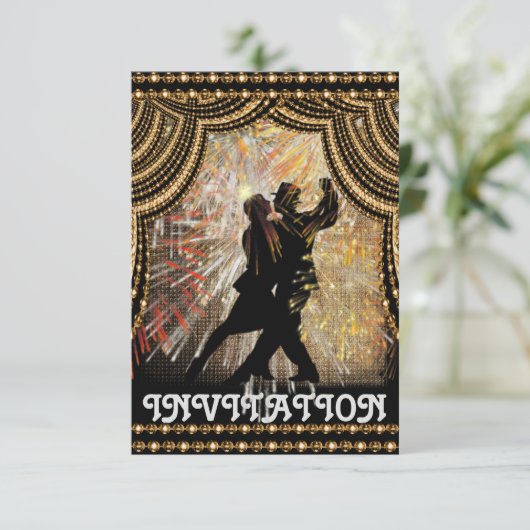 タンゴラテンダンスパーティの招待状 招待状 (スタンド正面)