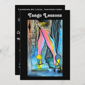 タンゴレッスン招待状 招待状 (正面/裏面)