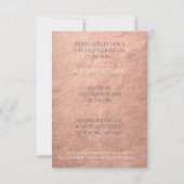 タンゴ クラシック ダンス ピンク ローズ ゴールド ホワイト 招待状 (裏面)