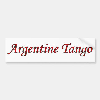 タンゴ バンパーステッカー
