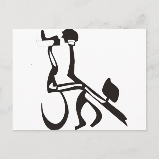 タンゴ（ヘブライ語の文字） ポストカード (正面)