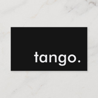 タンゴ。 名刺