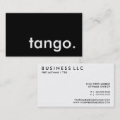 タンゴ。 名刺 (正面/裏面)